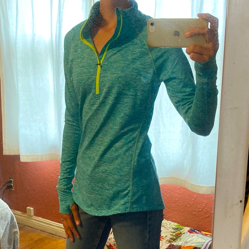 Small Tangerine Long Sleeve Workout/Running Top